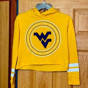 💛💙 WVU Girls Cropped Hoodie 💙💛